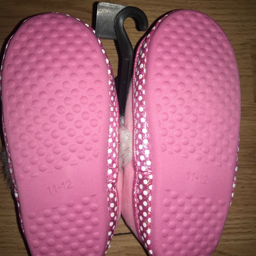 Minnie Mouse Toddler Slippers Sparkly Bow - Picture 5 of 8